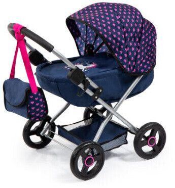 Bayer Santé Familiale Cosy dark blue with pink hearts