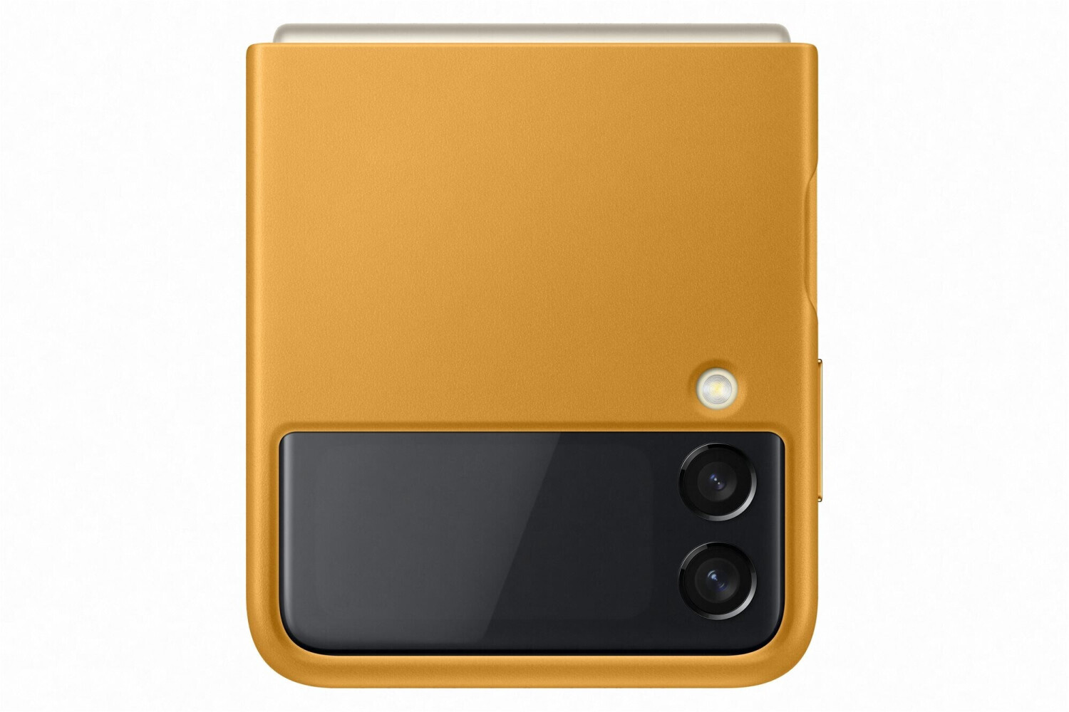 Samsung Coque en cuir (Galaxy Z Flip 3) moutarde