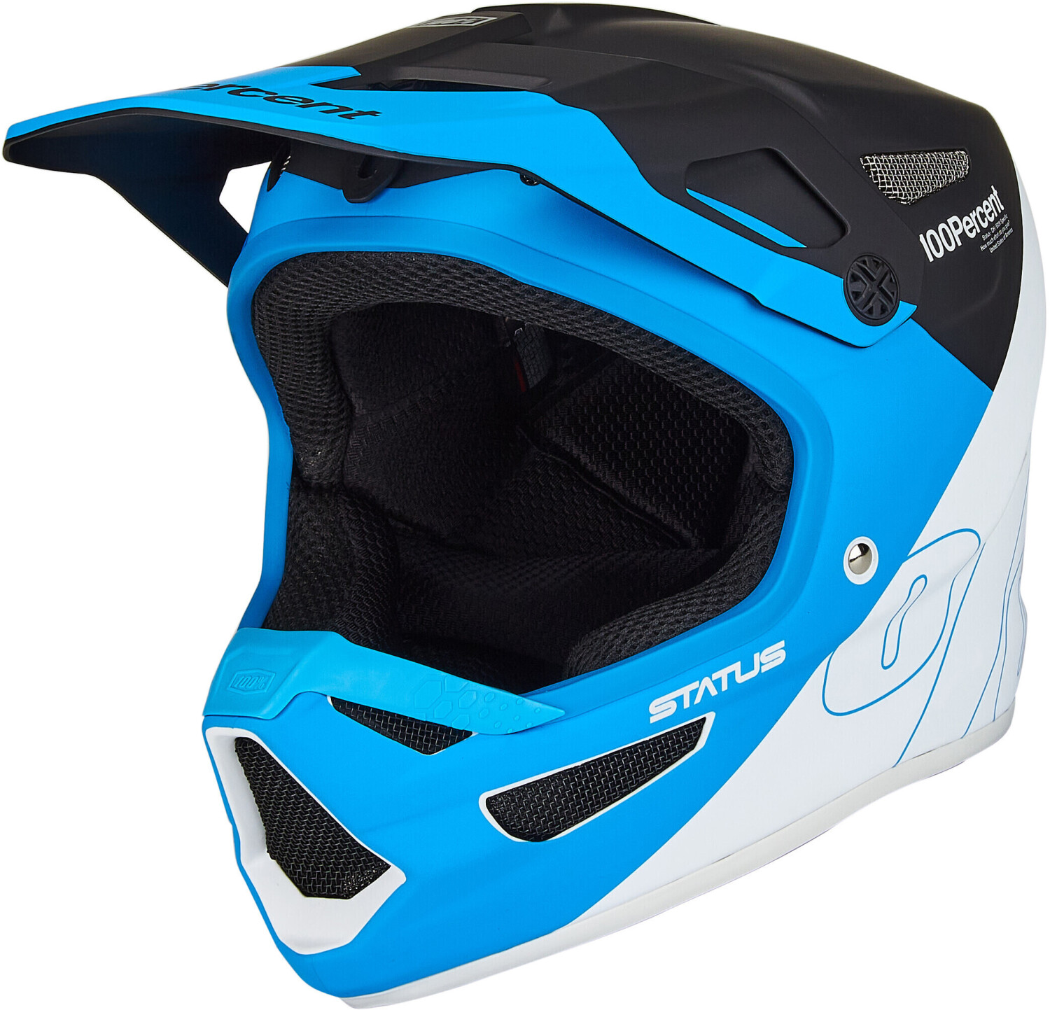 100% Status DH/BMX turquoise/white