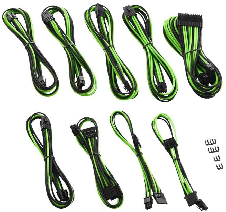 CableMod RT-Series PRO ModMesh Cable Kit for ASUS and Seasonic - Black/Light Green
