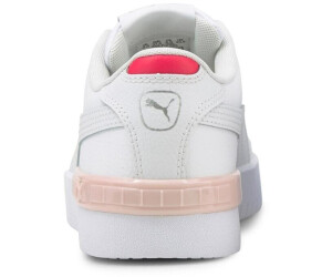 Puma white 2025 and pink sneakers