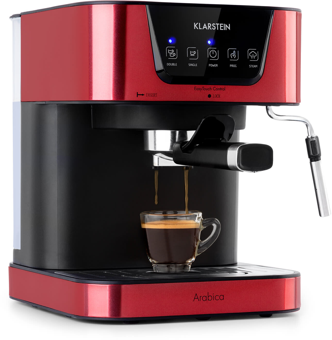 Klarstein Arabica Espresso Machine red