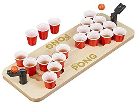 Mini Beer Pong With Red Cups