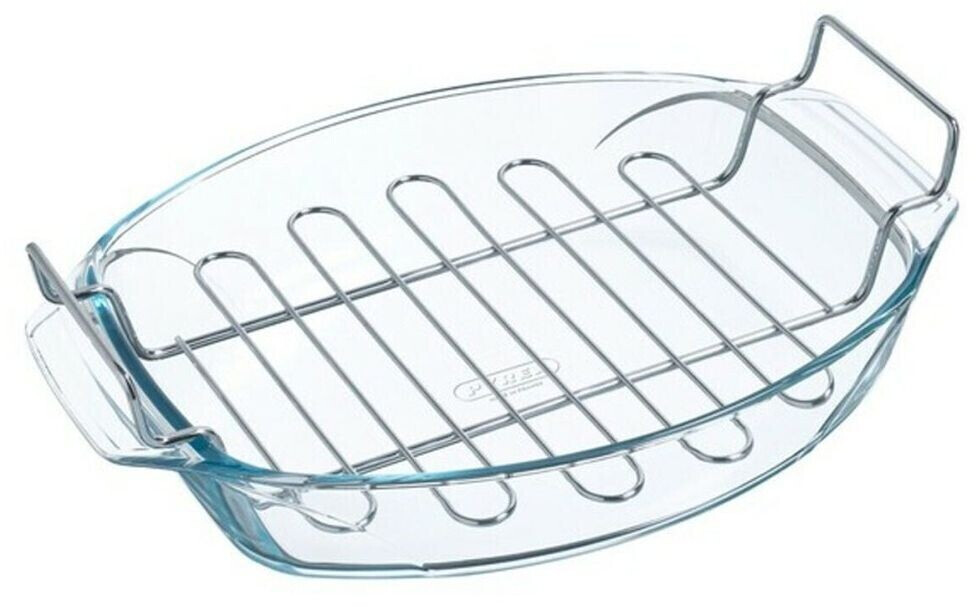 Pyrex Oval roaster with rack