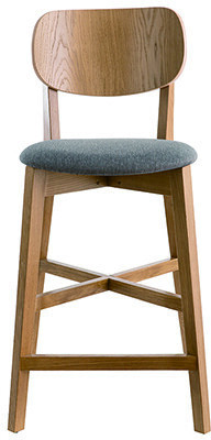 Miliboo Tabouret de bar Lucia gris