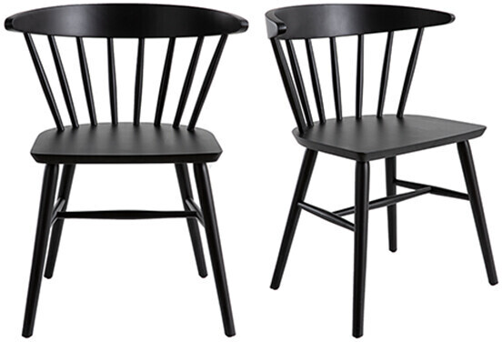 Miliboo Chaise Daria (lot de 2) noir