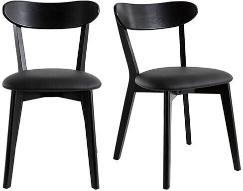 Miliboo Chaise Dove (lot de 2) noir