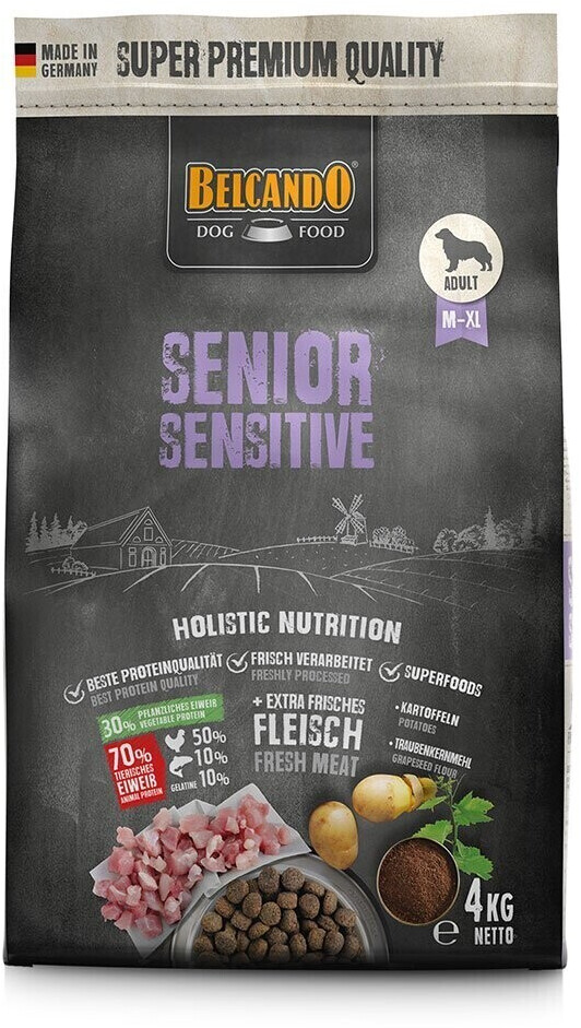 Belcando Senior Sensitive dog medium and larg breeds dry food 4kg