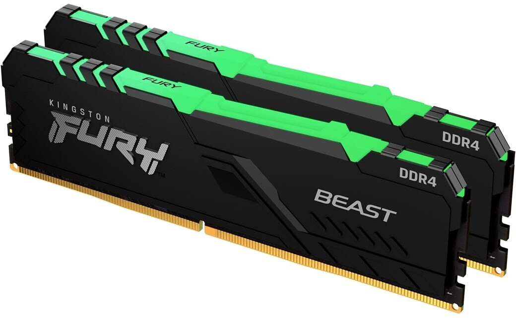 Kingston FURY Beast RGB 16 Go DDR4-3200 CL16 (KF432C16BBAK2/16)