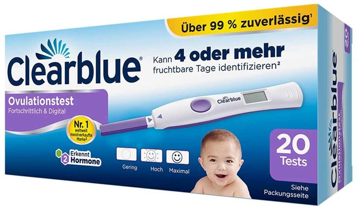 Clearblue Ovulationstest fortschrittlich & digital ab 27,15 € (Januar 2024  Preise) | Preisvergleich bei idealo.de