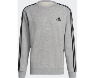 Adidas Essentials French Terry medium black | bei (GK9101) Stripes Preisvergleich ab € 3 41,25 grey heather/ Sweatshirt
