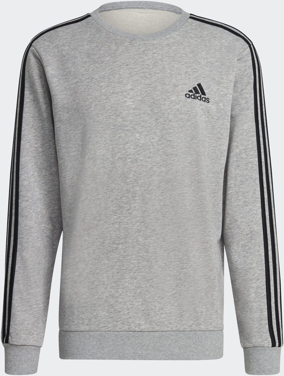 Terry Adidas heather/ Essentials (GK9101) Sweatshirt grey Stripes ab medium black | € French 3 Preisvergleich 41,25 bei