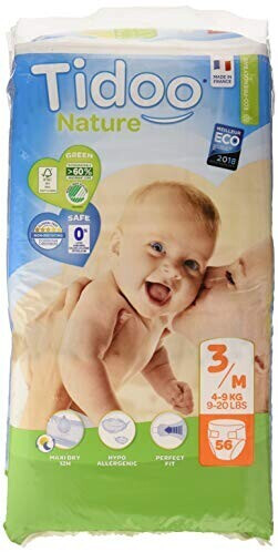 Tidoo Nature T3 (4-9 kg) 56 couches