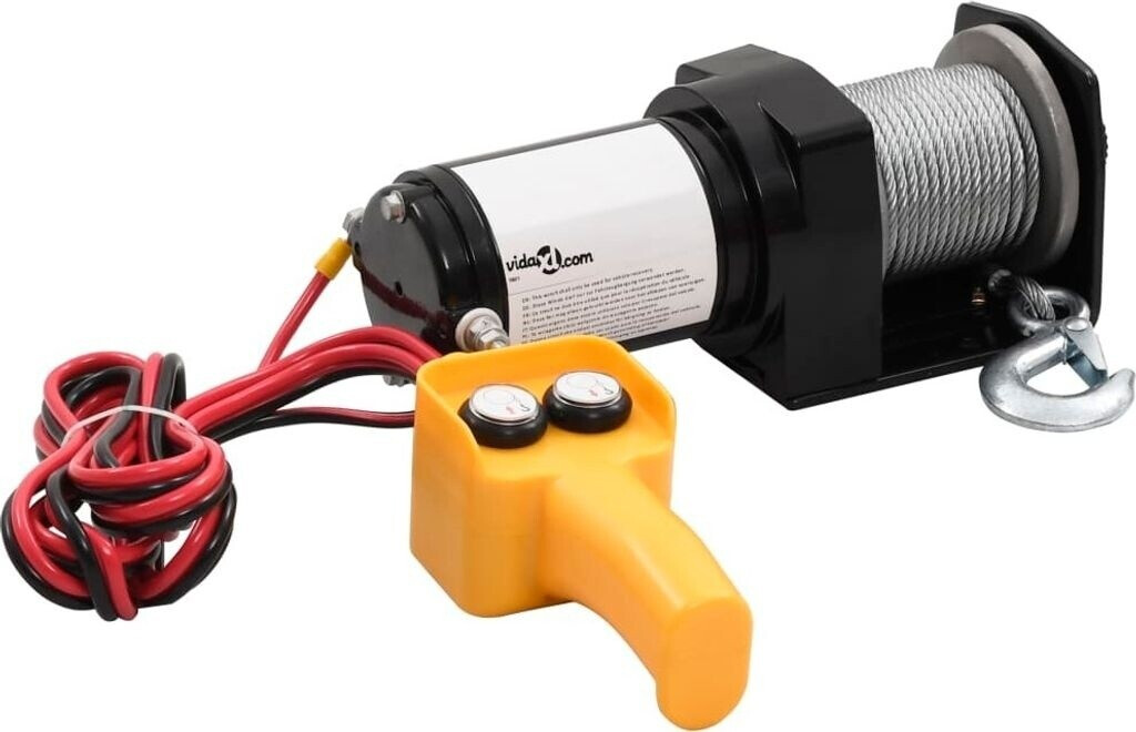 vidaXL 12 V 907 kg Cable remote control