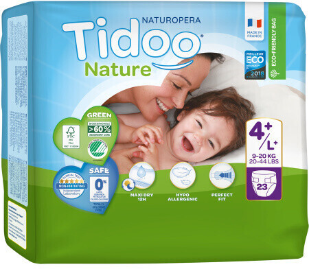 Tidoo Nature T4+ (9-20 kg) 23 couches