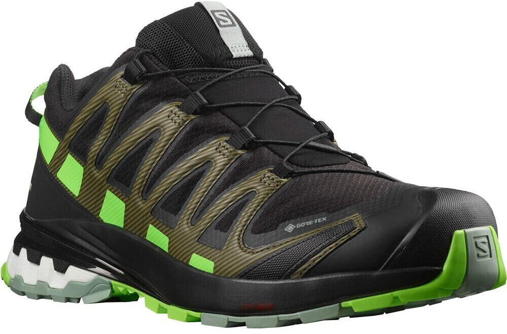 Salomon Xa Pro 3d V8 Goretex (L41447300) black/green gecko/green milieu ab 135,00 