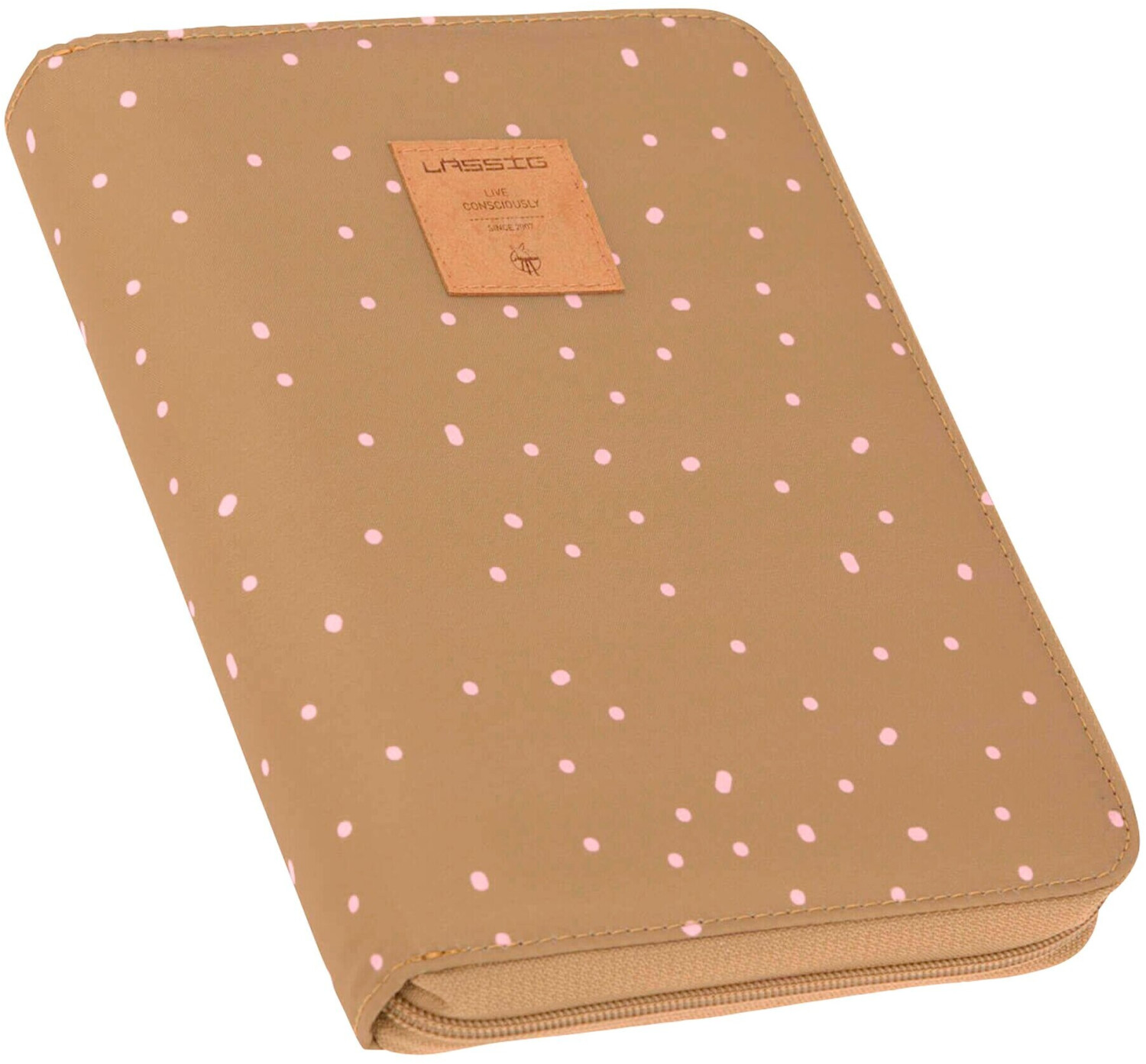 Lässig Document Pouch dots curry