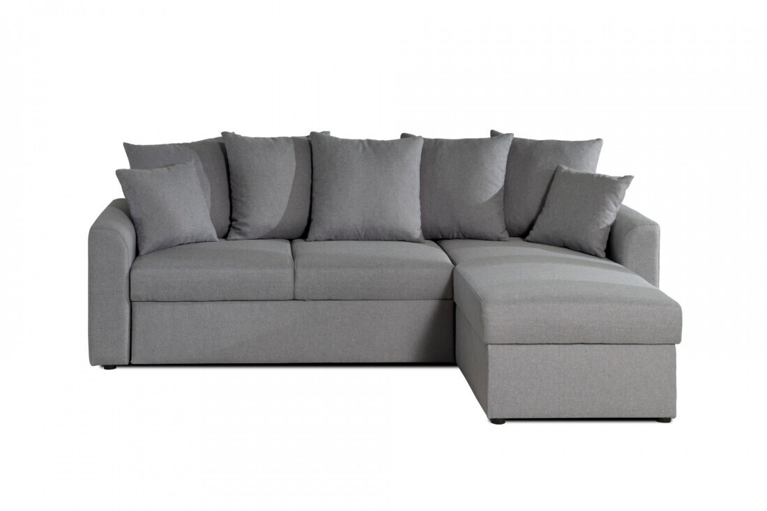 Best mobilier Canapé d'angle réversible Molly gris clair