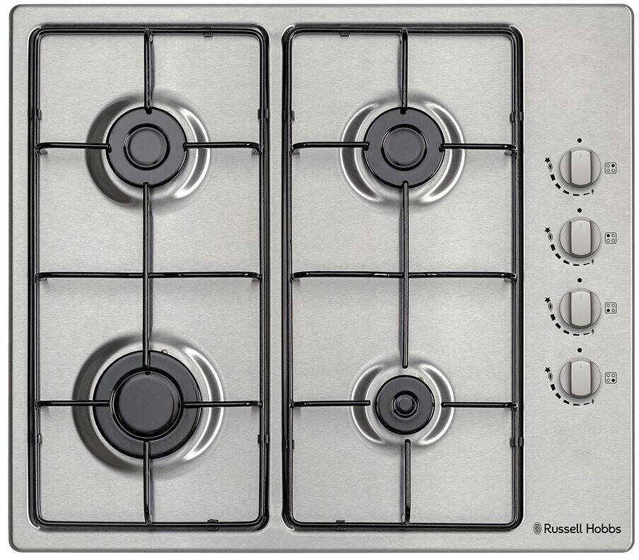 Buy Russell Hobbs 58cm Wide 4 burner Stainless Steel Gas Hob from