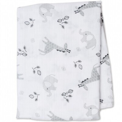 Lulujo Lange en mousseline de coton 120 x 120 cm Afrique