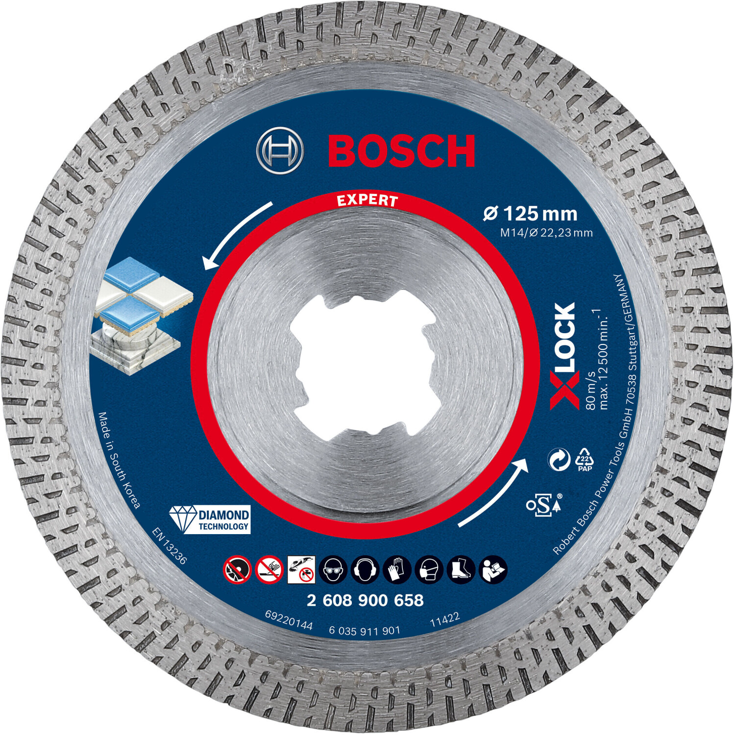 Bosch Accessories 2608900661 EXPERT MultiMaterial Disque à