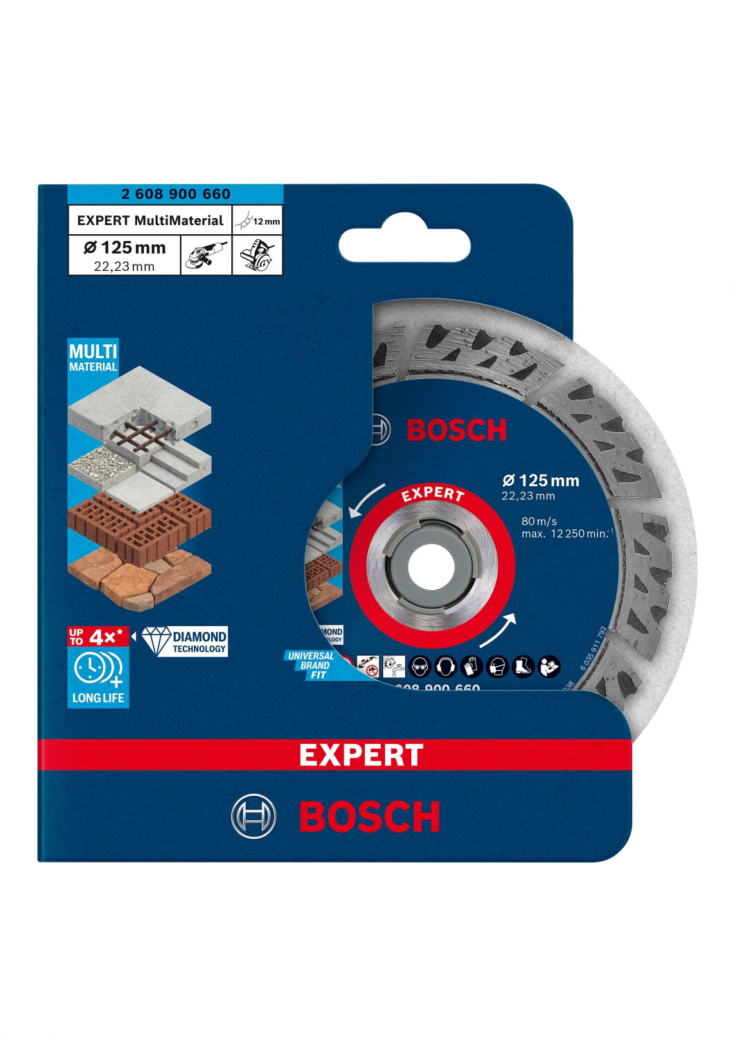 Preisvergleich MultiMaterial Bosch x 125 bei Expert (2608900660) mm € 22,23 35,40 ab x 2,2 Accessories |