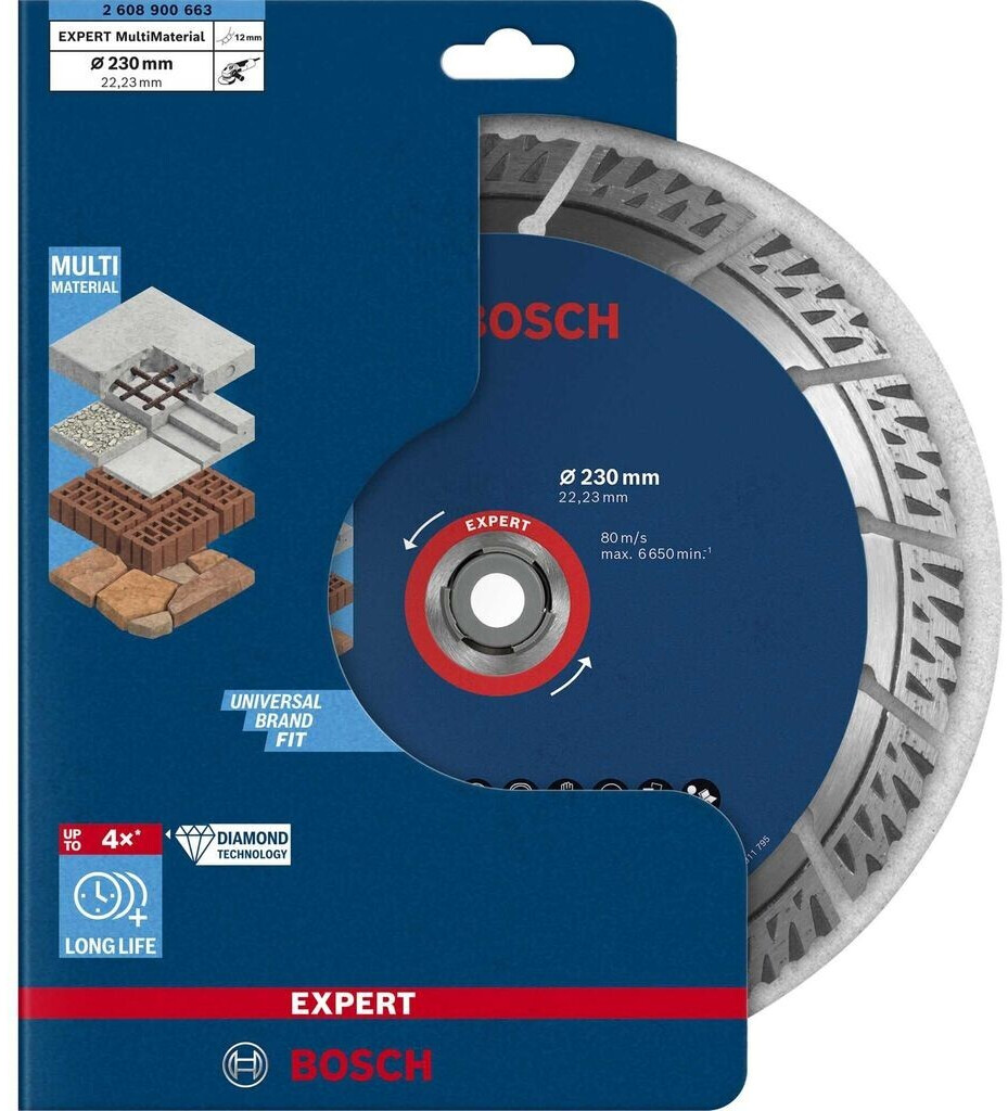 Bosch Expert 64,00 22,23 x ab x | € 230 mm 2,4 MultiMaterial Preisvergleich (2608900663) Accessories bei