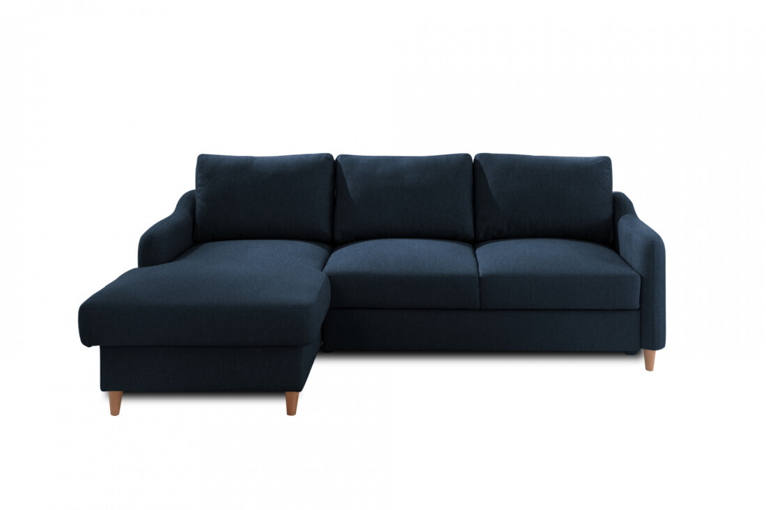 Best mobilier Canapé d'angle gauche Will bleu pétrole