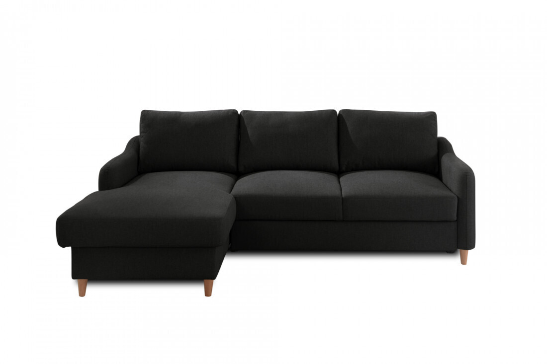 Best mobilier Canapé d'angle gauche Will gris foncé