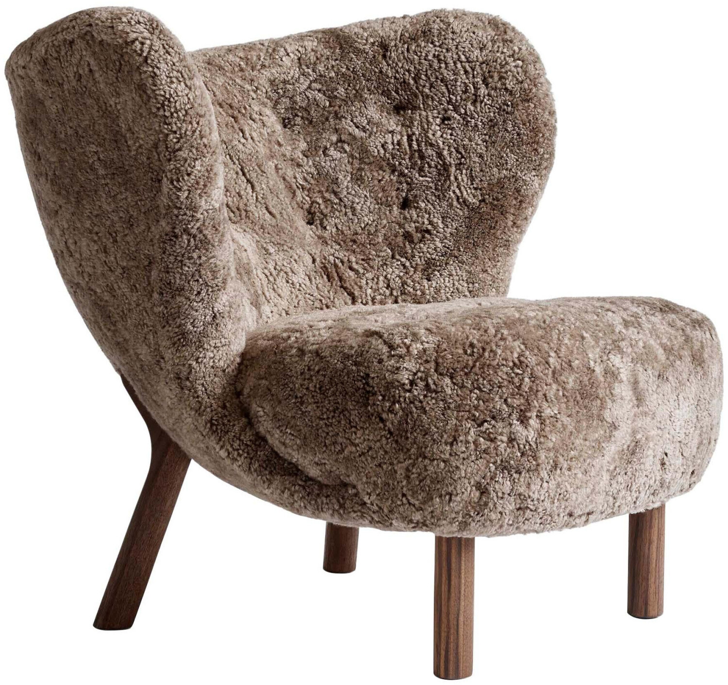 &Tradition Petra VB1 Sheepskin Sahara / Walnut
