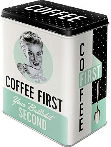 Nostalgic Art Storage Tin 3 L Coffee First