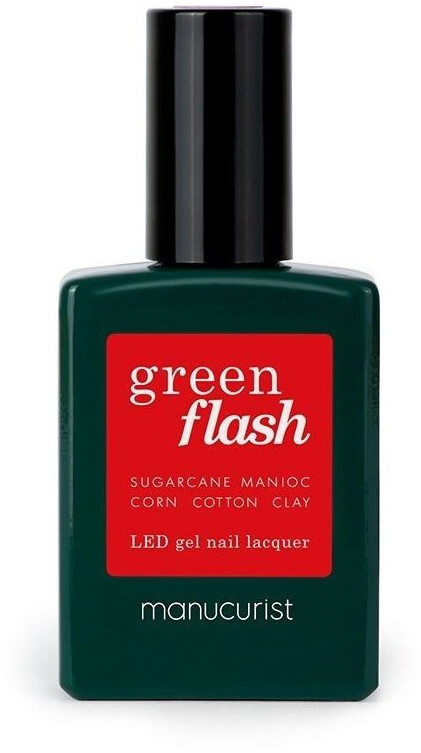 Manucurist Green Flash LED Gel Nail Lacquer Poppy Red (15ml)