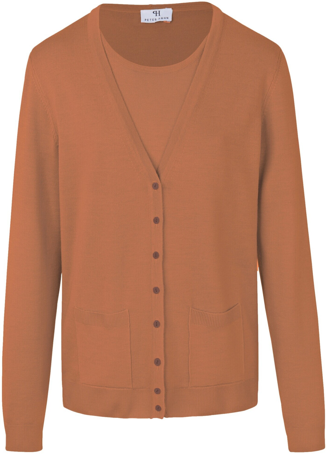 Peter Hahn Twinset 100% Merino (ART126114) cognac