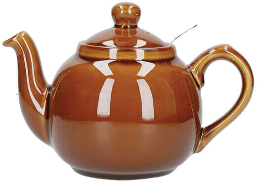 London Pottery Farmhouse Filter teapot 2-cup brown