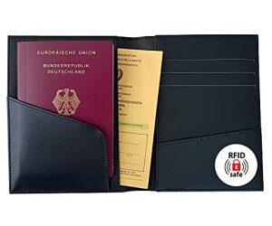 AMATHINGS 1 Stück Reisepass Impfpass Hülle Ausweishülle Schutzhülle Transparent abwischbare dokumentenechte Ausweis reißfeste Hülle 