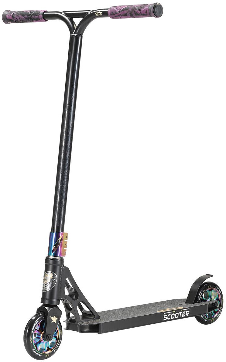 Star-Scooter Alu Professional Freestyle Stunt Scooter 120mm black chrome