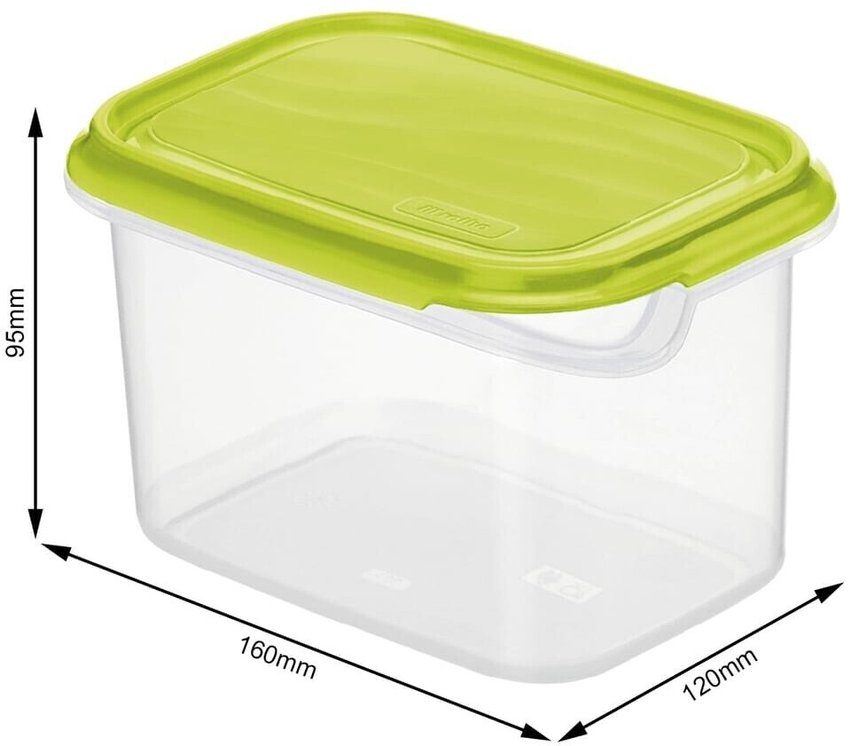 Rotho Rondo Fridge Box 1 L green/transparent