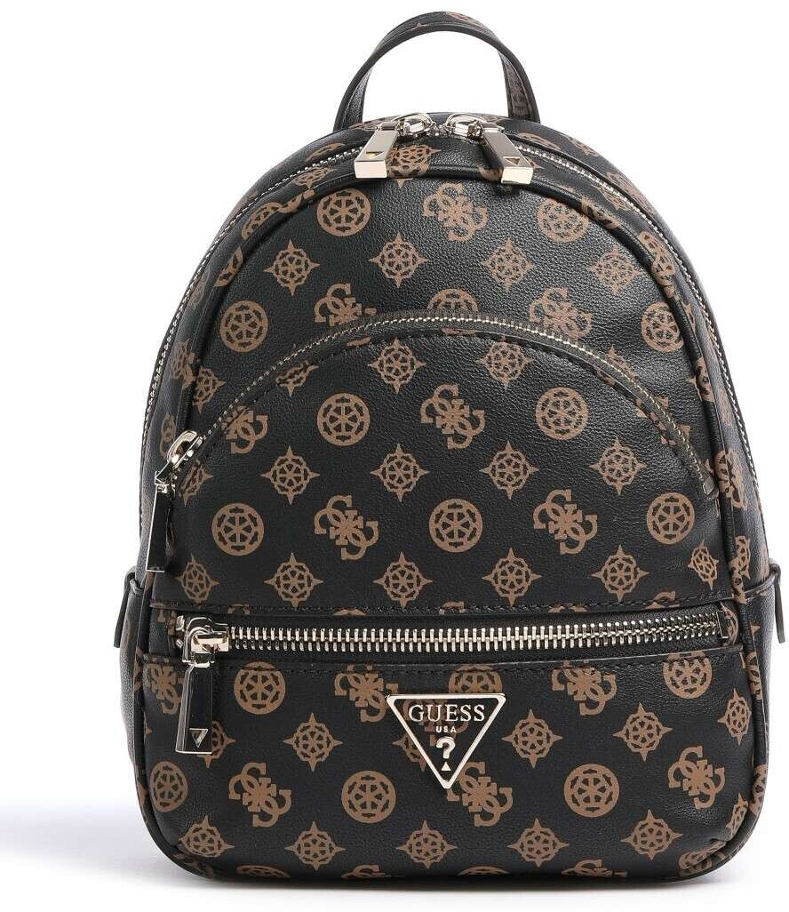 Guess Manhattan Backpack mocha logo