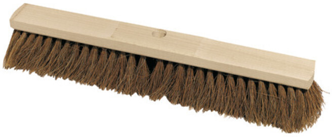 Nölle Coconut broom with handle hole saddle wood L.400mm
