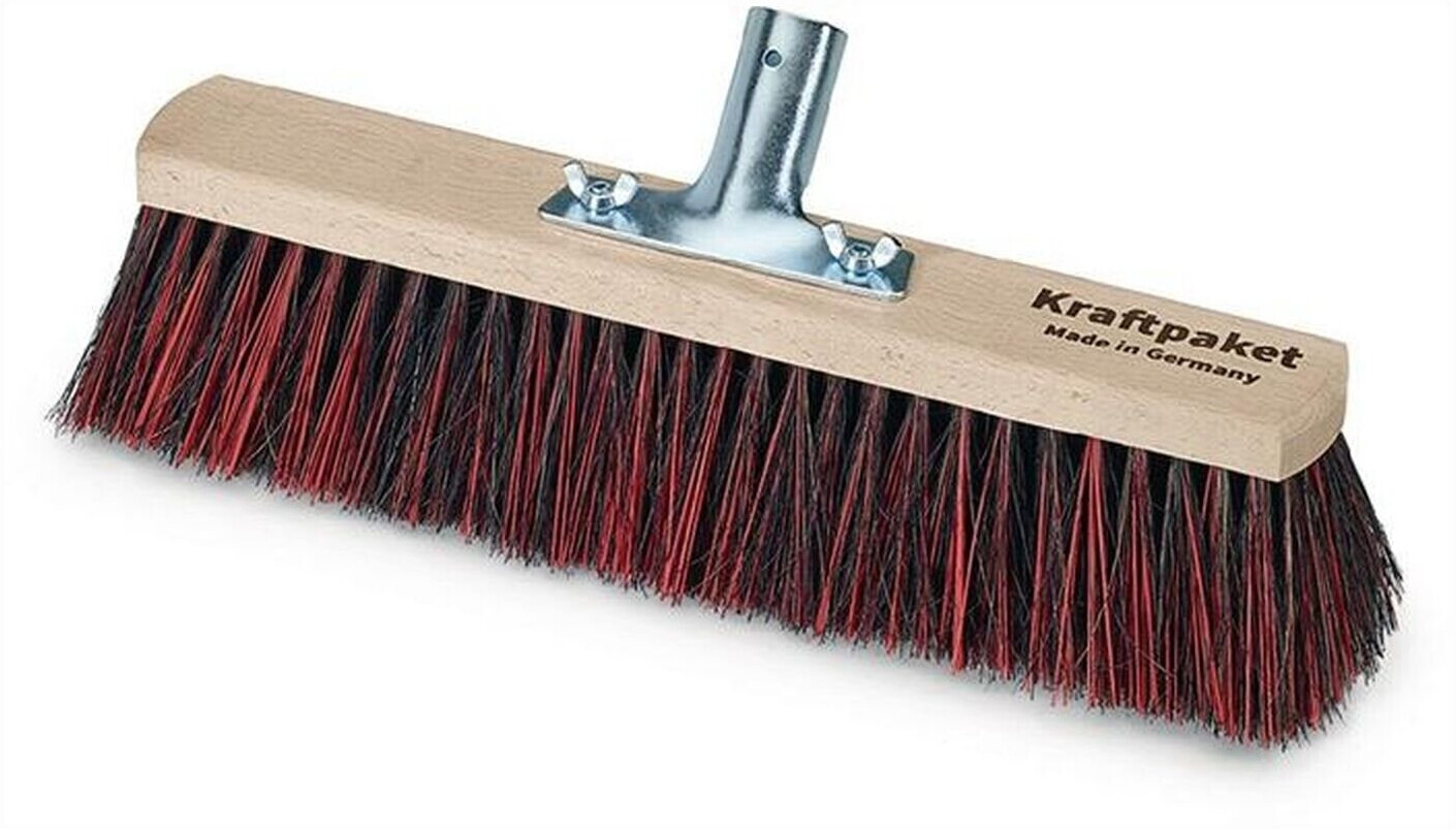 Nölle Profi Brush - Broom power pack Arenga / Elaston mixture with metal handle holder flat wood L.400mm