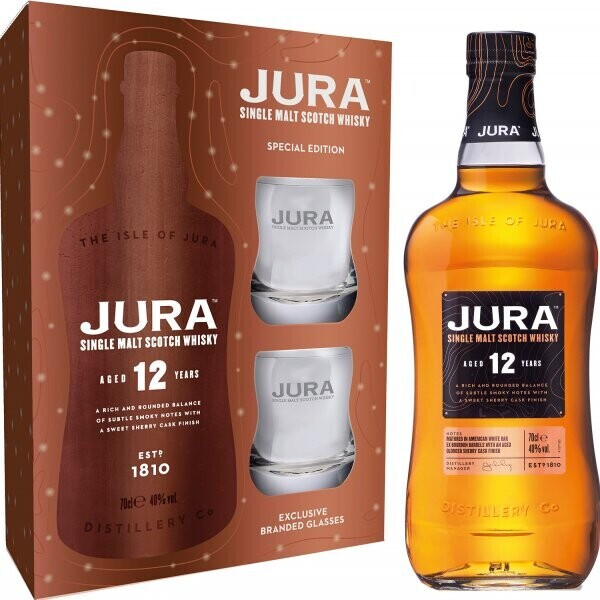 Jura 12 Years 0,7l 40% Giftset + 2Tumbler