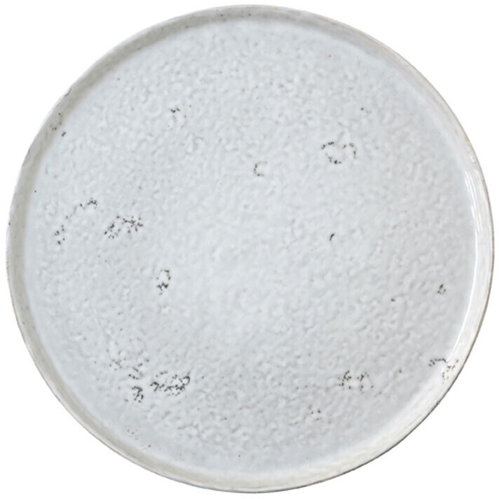 HKliving Ceramic dinner plate in light gray (28 cm)