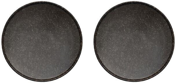 OYOY Dessert plate set Inka in brown speckled (16 cm) 2-pcs.