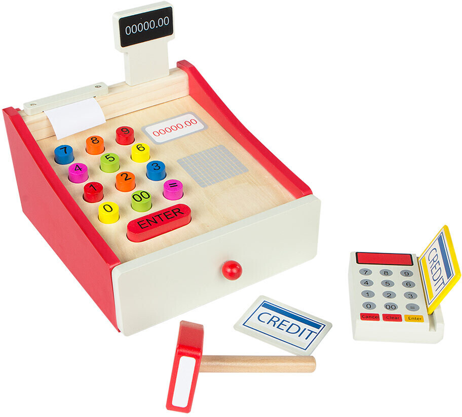 Woomax Caja registradora de madera