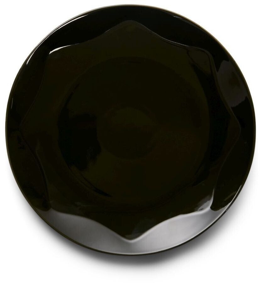 Essenza Sculpture dinner plate Dark green (27 cm)