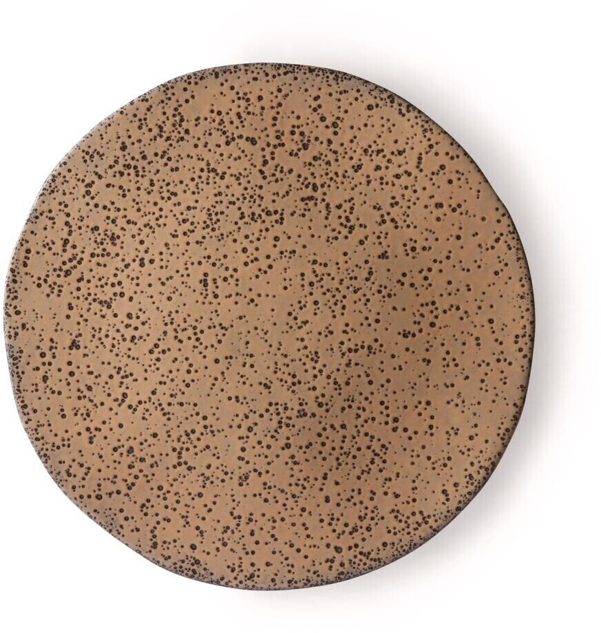 HKliving gradient ceramics side plate set of 2 taupe (22,5 cm)