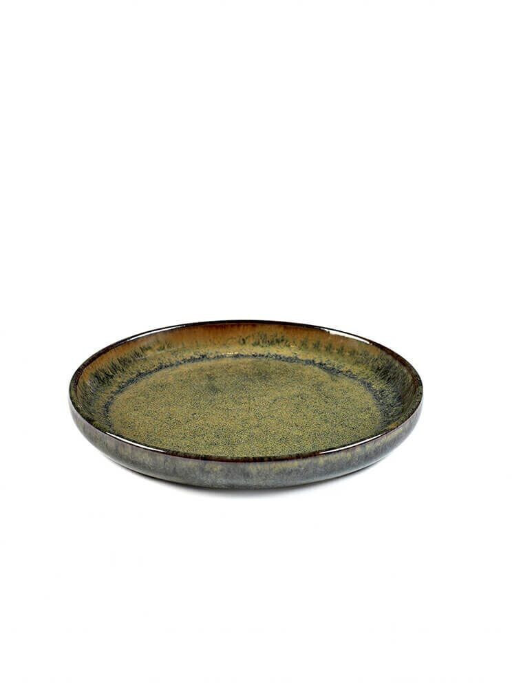 Serax Surface Olive plate gray-blue (16 cm)