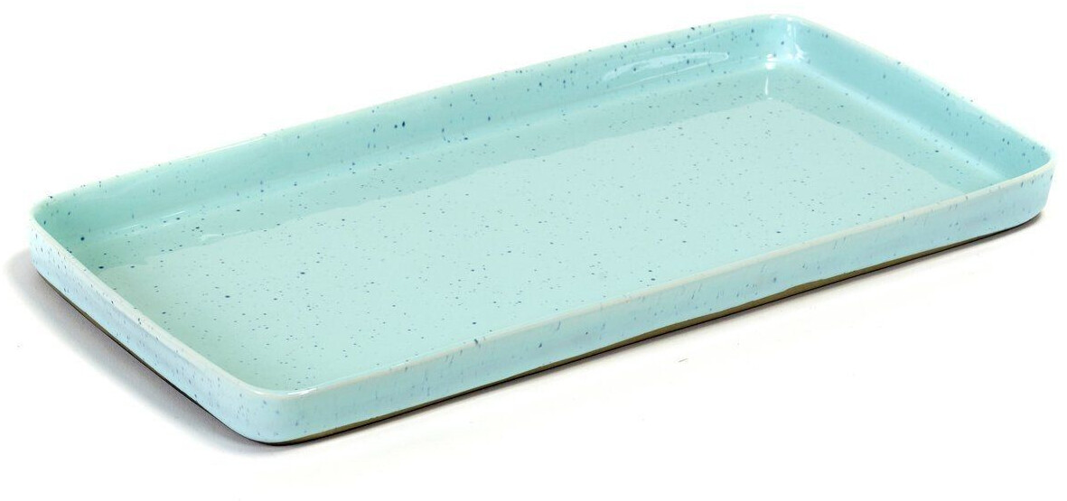 Serax Terres de Reves plate rectangular L light blue (37,3 x 18,9 cm)