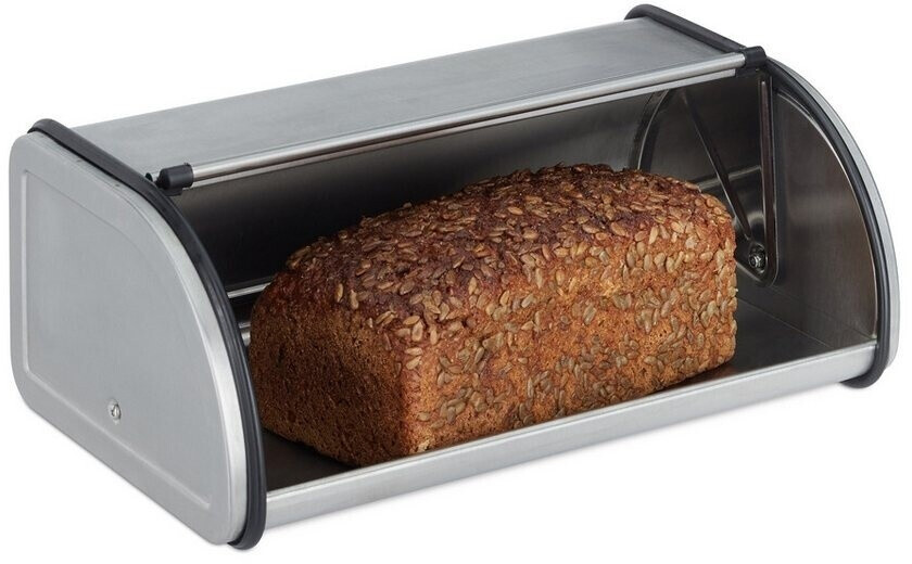 Relaxdays Stainless Steel Bread Bin (10023832)