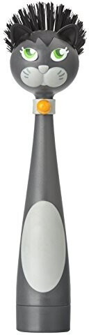 Vigar Félix dish brush with soap dispenser made of plastic, multicolored, 7.5 x 7 x 25 cm